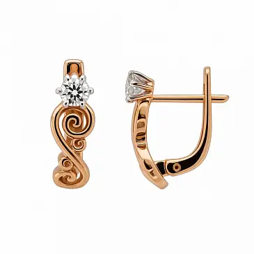 Серьги с бриллиантами 912256Б