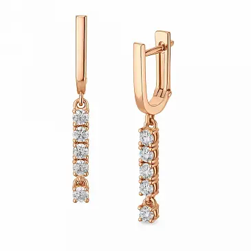 Серьги с бриллиантами 912600Б